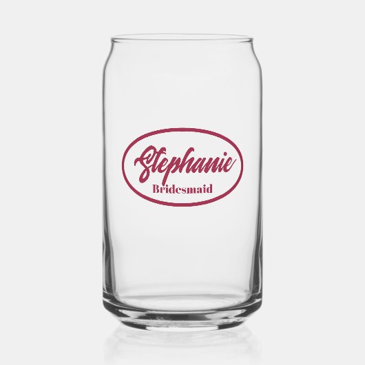 Wein Rot Stilname Bridesmaid Glas (Vorderseite)