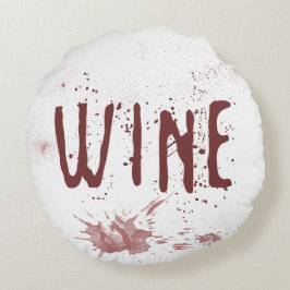 Wein Rundes Kissen