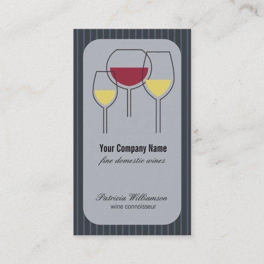 Wein-sachverständige Weinberg-Visitenkarte Visitenkarte (Vorderseite)
