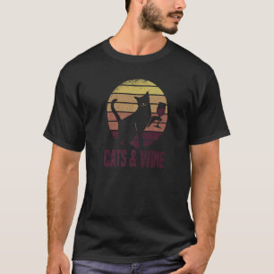 Wein sammelnder Rotwein-Kater T-Shirt