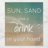 Wein-Schilder mit Zitat Weinetikett (Einzelnes Label)