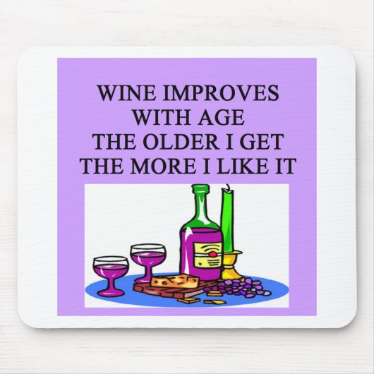 WEIN-Schmecker-Liebhaberwitz Mousepad (Vorne)