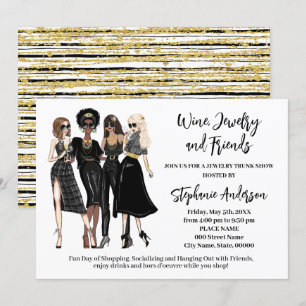 Wein Schmuck und Freunde Trunk Show Einladung