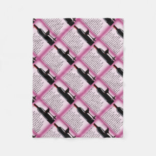 Wein-   Schwägerin-Gedicht Fleecedecke