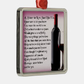 Wein- Schwägerin-Gedicht Ornament Aus Metall (Rechts)