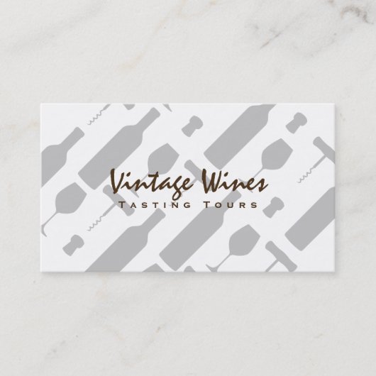 Wein-Set | Jahrgang Visitenkarte (Vorderseite)