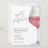 Wein Simple 60. Geburtstagsparty Einladung (Vorderseite)