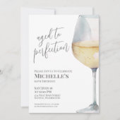 Wein Simple 60. Geburtstagsparty Einladung (Vorderseite)