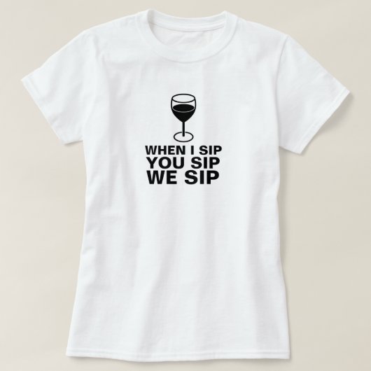 WEIN-SIP-SHIRT T-Shirt (Design vorne)