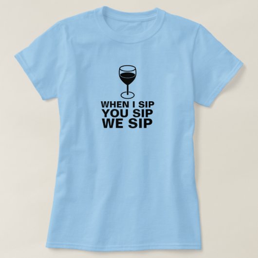 WEIN-SIP-SHIRT T-Shirt (Design vorne)