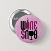 Wein-Snob Button (Vorne & Hinten)