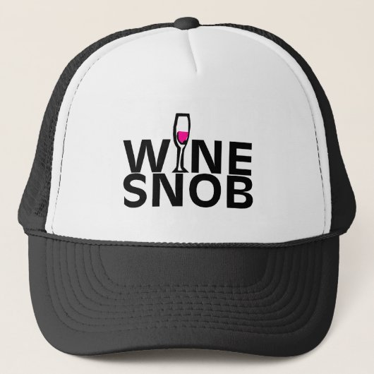 Wein-Snob Truckerkappe (Vorderseite)