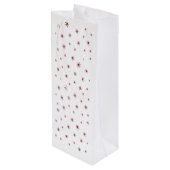 Wein sollte lustiges Zitat mit Katze kennen Geschenktüte Für Weinflaschen (Rückseite Schrägansicht)