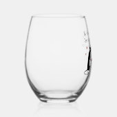 Wein sollte lustiges Zitat mit Katze kennen Weinglas Ohne Stiel (Rechts)