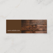 Wein Sommelier | Holz Mini Visitenkarte (Rückseite)