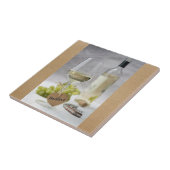 Wein Sommelier Wein Lover Flasche Traubendesign Fliese (Seite)