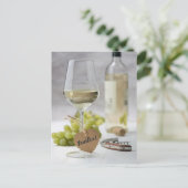 Wein Sommelier Wein Lover Flasche Traubendesign Postkarte (Stehend Vorderseite)
