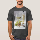 Wein Sommelier Wein Lover Flasche Traubendesign T-Shirt (Vorderseite)