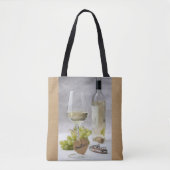 Wein Sommelier Wein Lover Flasche Traubendesign Tasche (Vorderseite)