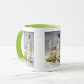 Wein Sommelier Wein Lover Flasche Traubendesign Tasse (Vorderseite Links)