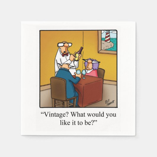 Wein Spaß Cocktail Party Napkins Serviette (Vorderseite)