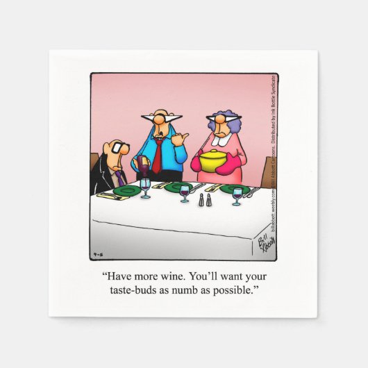 Wein Spaß Cocktail Party Napkins Serviette (Vorderseite)