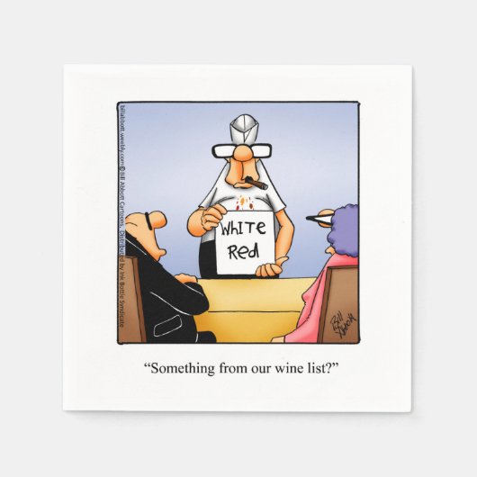 Wein Spaß Cocktail Party Napkins Serviette (Vorderseite)