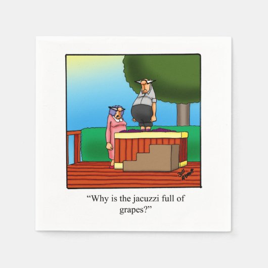 Wein Spaß Cocktail Party Napkins Serviette (Vorderseite)