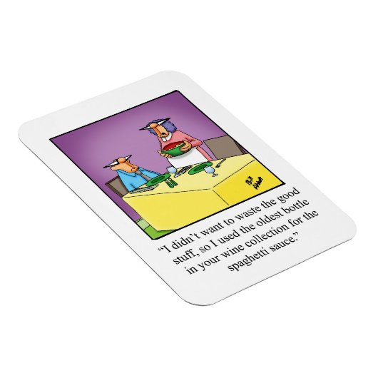 Wein Spaß Kühlschrank Magnet (Rechte Seite)