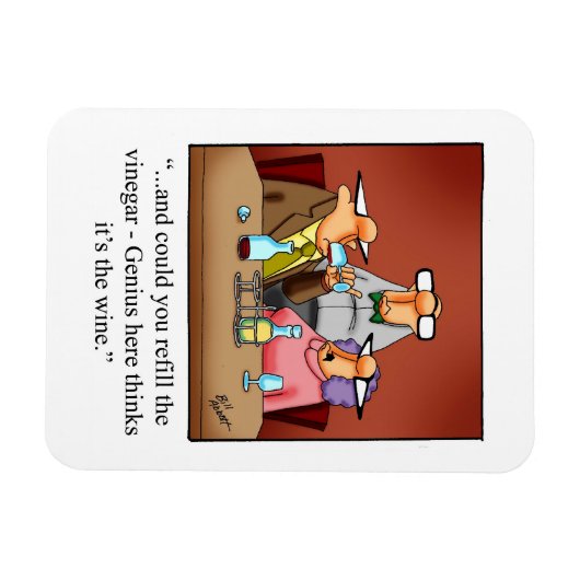 Wein Spaß Kühlschrank Magnet (Horizontal)