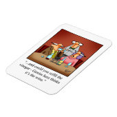 Wein Spaß Kühlschrank Magnet (Linke Seite)