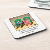 Wein Spaß Untersetzer Set (Linke Seite)