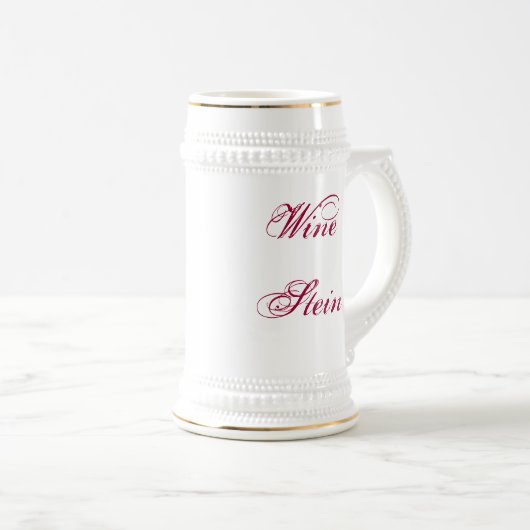 Wein Stein Bierglas (VorderseiteRechts)