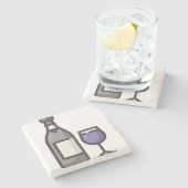 Wein Steinuntersetzer (Seitenansicht)