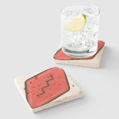 Wein Steinuntersetzer (Seitenansicht)