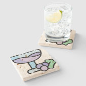 Wein Steinuntersetzer (Seitenansicht)