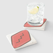 Wein Steinuntersetzer (Seitenansicht)