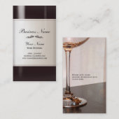Wein Steward Wein Flasche Visitenkarte (Vorne/Hinten)