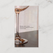 Wein Steward Wein Flasche Visitenkarte (Rückseite)