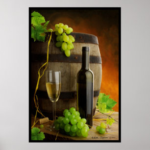 Wein-Stillleben Poster