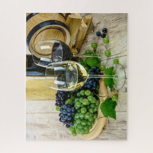 Wein-Stillleben Puzzle (Vertikal)