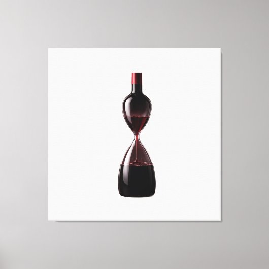 Wein-Stundenglas-Leinwandkunst Leinwanddruck (Vorderseite)