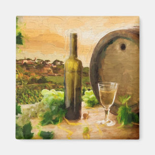 Wein-Szene im Weinberg Magnet