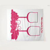 Wein-Teppich Wandteppich (Vorderseite (Horizontal))