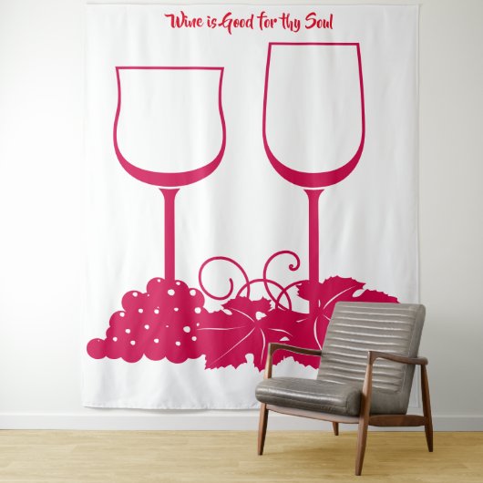 Wein-Teppich Wandteppich (Beispiel)