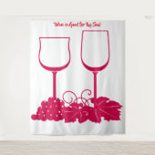 Wein-Teppich Wandteppich (Vorderseite)