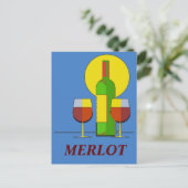 Wein, Text bearbeiten Postkarte (Stehend Vorderseite)