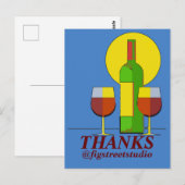 Wein, Text bearbeiten Postkarte (Vorne/Hinten)
