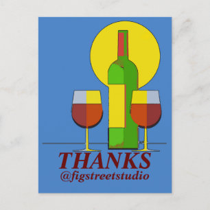 Wein, Text bearbeiten Postkarte