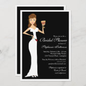 Wein-Thema-Brautparty-Feier-Einladung Einladung (Vorne/Hinten)